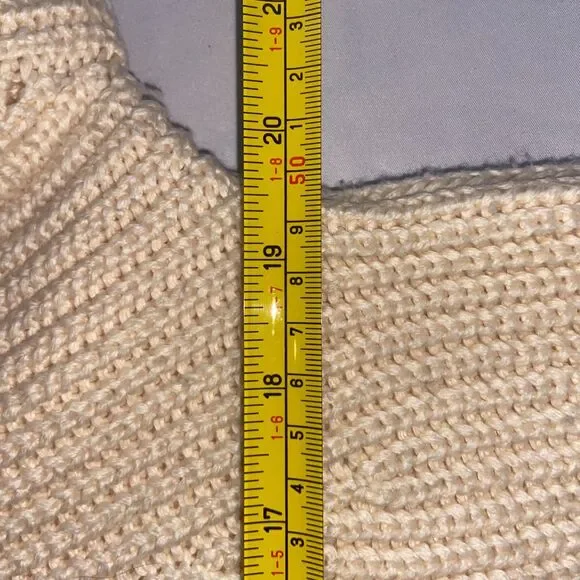 Polo by Ralph Lauren Cream Crewneck Knit Sweater - Picture 3 of 4